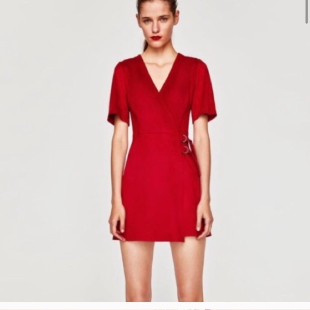 Mini Zara faux suede dress